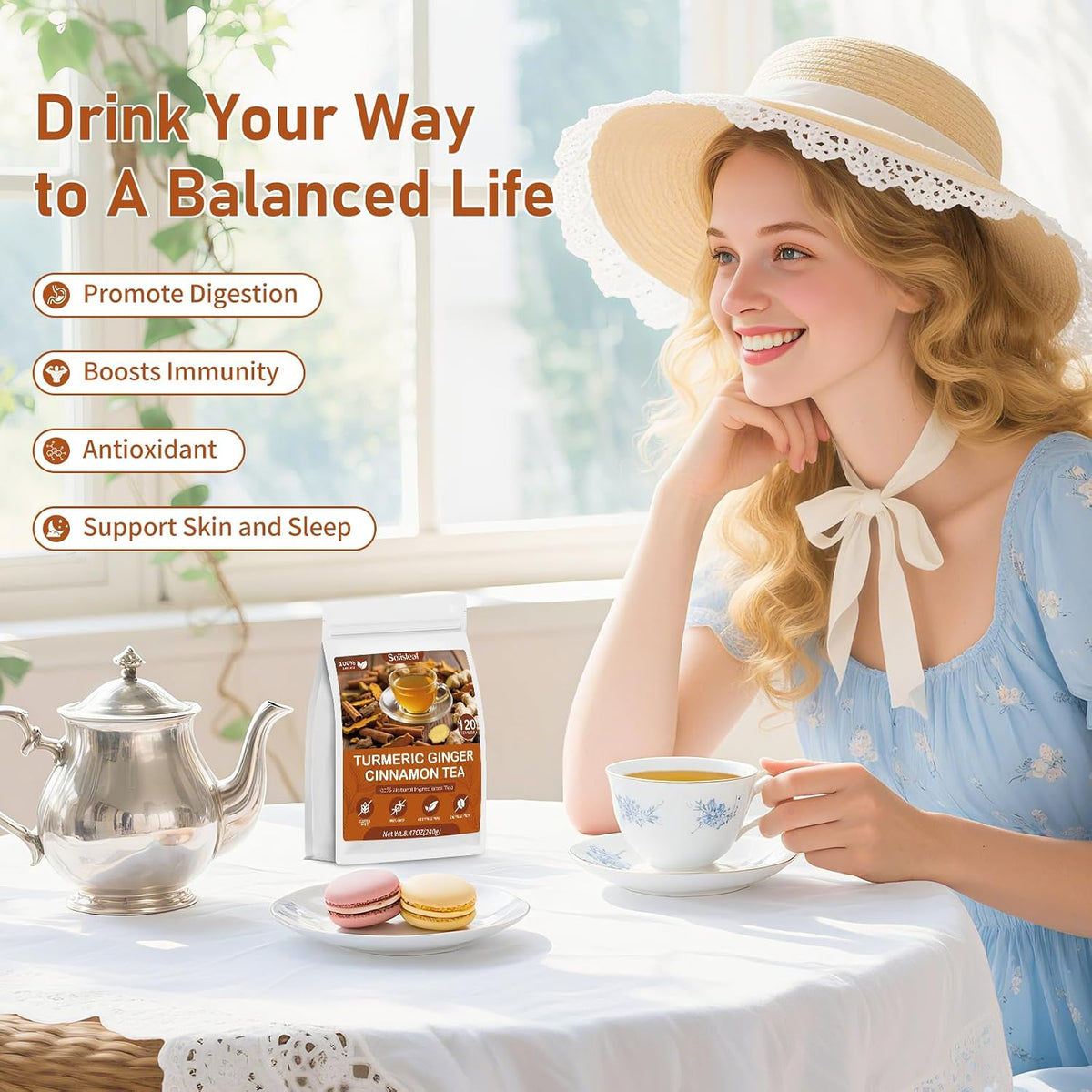 Loose Leaf Tea Sampler, 5 Natural Assorted Tea Gift Set For Tea Lovers