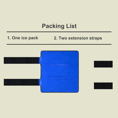 Koo-Care Extra Large Gel Ice Pack for Injuries Reusable Flexible Hot Cold Therapy Compress with Strap for Shoulder Rotator Cuff, Back, Hip, Shin - Knee Replacement Surgery Pain Relief XL 13" x 14.7"