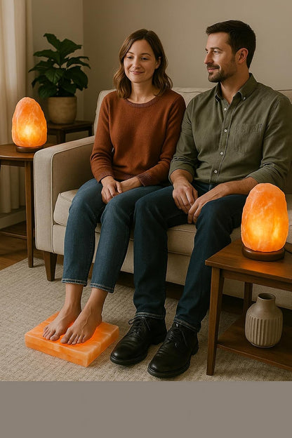 Himalayan Salt Lamp 40-50lbs with Cord – Extra-Large Hand-Carved Salt Rock Lamp for Home & Office Décor – Majestic, Soothing Ambiance Great Gift