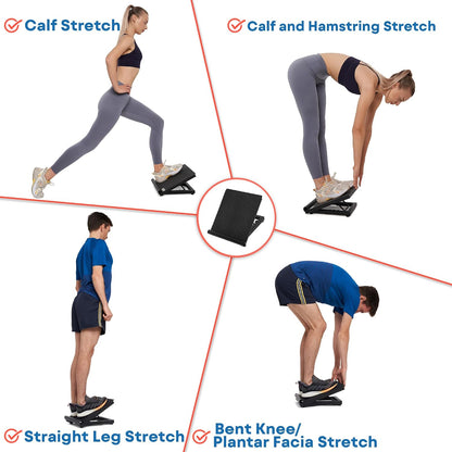 Calf Stretcher Slant Board - Adjustable Slant Board for Calf Stretching, Non-Slip Foot Incline Board - Portable Stretch Board Equipment for Ankle, Achilles Tendon, Knee, Posture Exercise