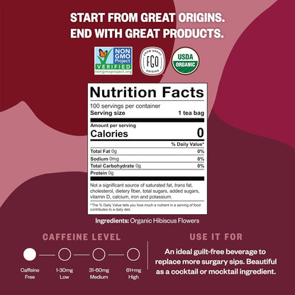 FGO Organic Chamomile Tea, 100 Count, Eco-Conscious Tea Bags, Resealable Bag, Packaging May Vary (Pack of 1)