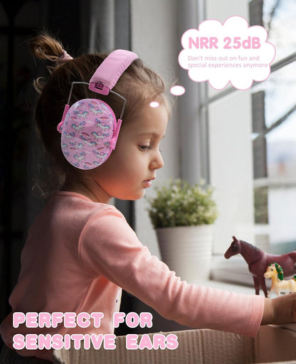 PROHEAR 032 Kids Ear Protection – Ear Muffs for Noise Reduction, 25NRR Noise Cancelling Headphones for Kids,Toddlers, Autism, Sensory Use, Hearing Protection – Orange