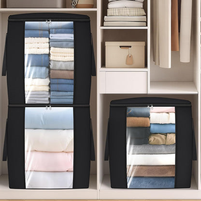 TasticTotes 120L Extra Large Blanket Clothes Storage Bags, Gray