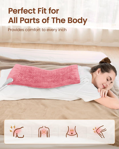 RENPHO Electric Heating Pad for Back with 10 Heat Levels