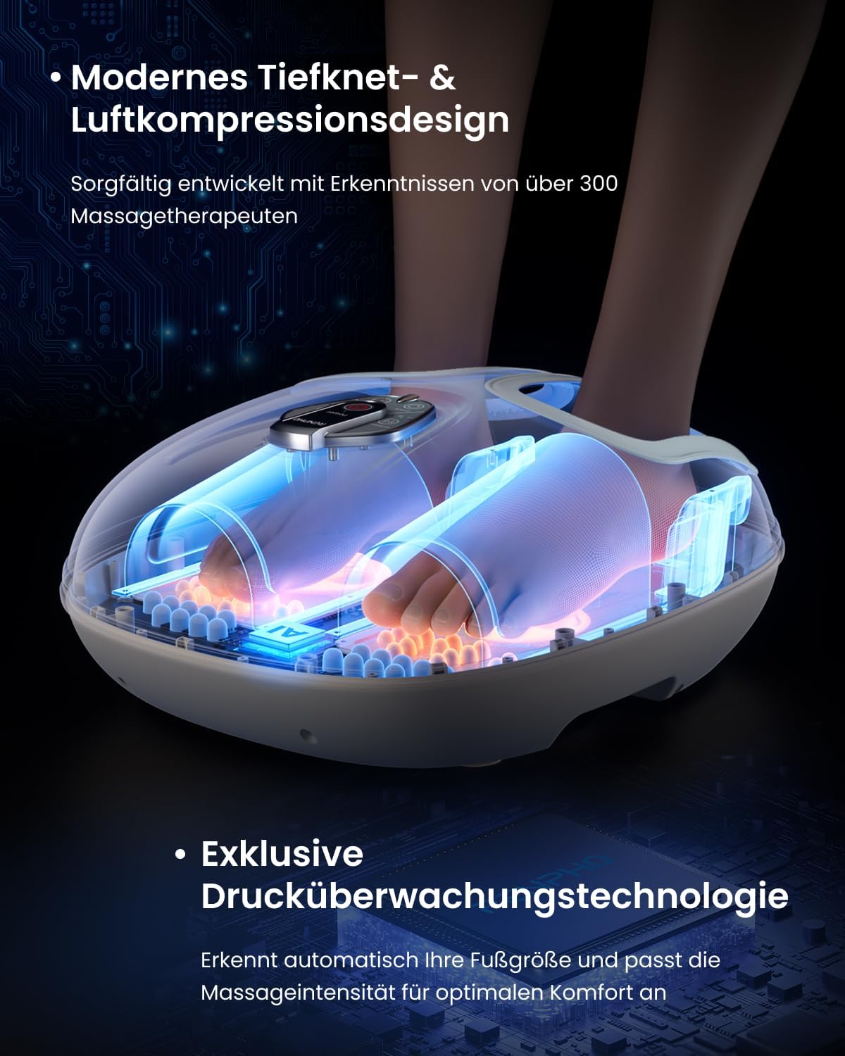 RENPHO Foot Massager Machine with Heat [2026 Upgraded], Birthday Gifts for Women Men Mom Dad, Shiatsu Foot Massager for Plantar Fasciitis, Cordless Control, Self Care Relaxation Gifts, Pink