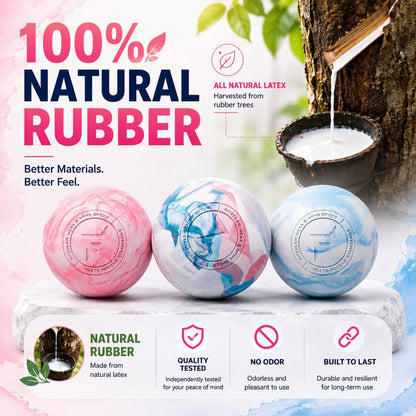 FITZELAR Massage Lacrosse Balls for Myofascial Release, Quality Certification, Massage Deep Tissue for Back and Shoulder, Trigger Point Therapy, Muscle Knots, Relieving Muscle Pain
