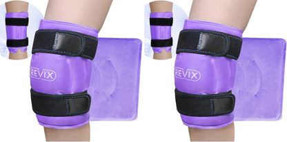 REVIX 19" Extra Large Knee Ice Pack Wrap Around Entire Knee, Reusable Gel Cold Pack for Discomfort and Post-Workout Fatigue, Cold Compress, Enhance Comfort and Recovery