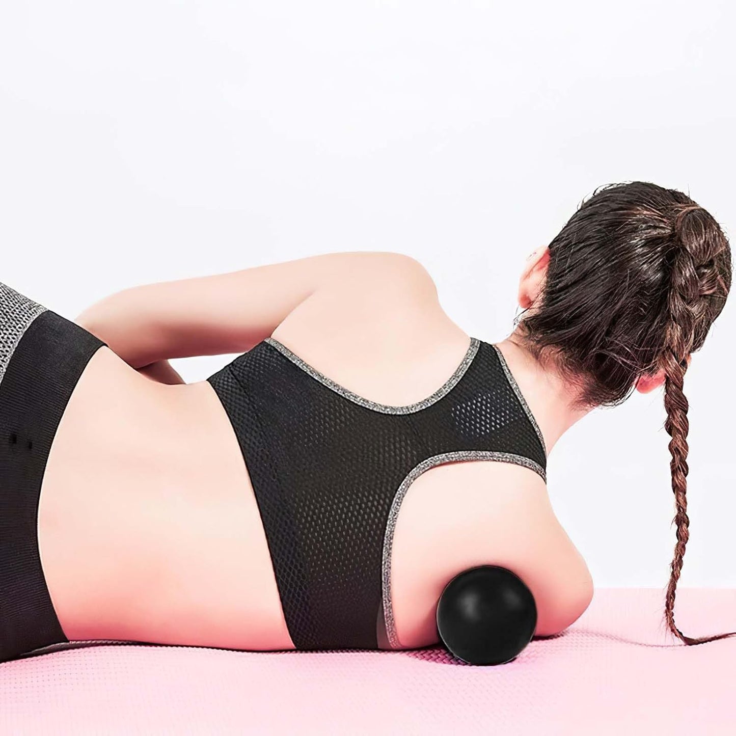 WOVTE Massage Lacrosse Ball for Sore Muscles, Shoulders, Neck, Back, Foot, Body, Deep Tissue, Trigger Point, Muscle Knots, Yoga and Myofascial Release (Blue)
