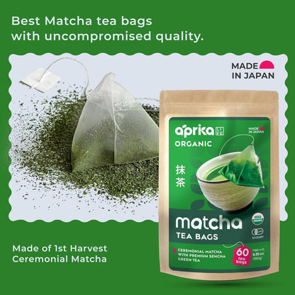 AprikaLife Sweet Matcha Latte Mix - 1st Harvest Ceremonial Grade - 6.4 oz