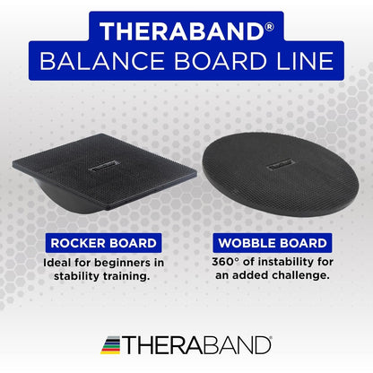 Theraband 23300 Rocker Balance Board for Rehab, Improved Posture, Balance and Stability Training