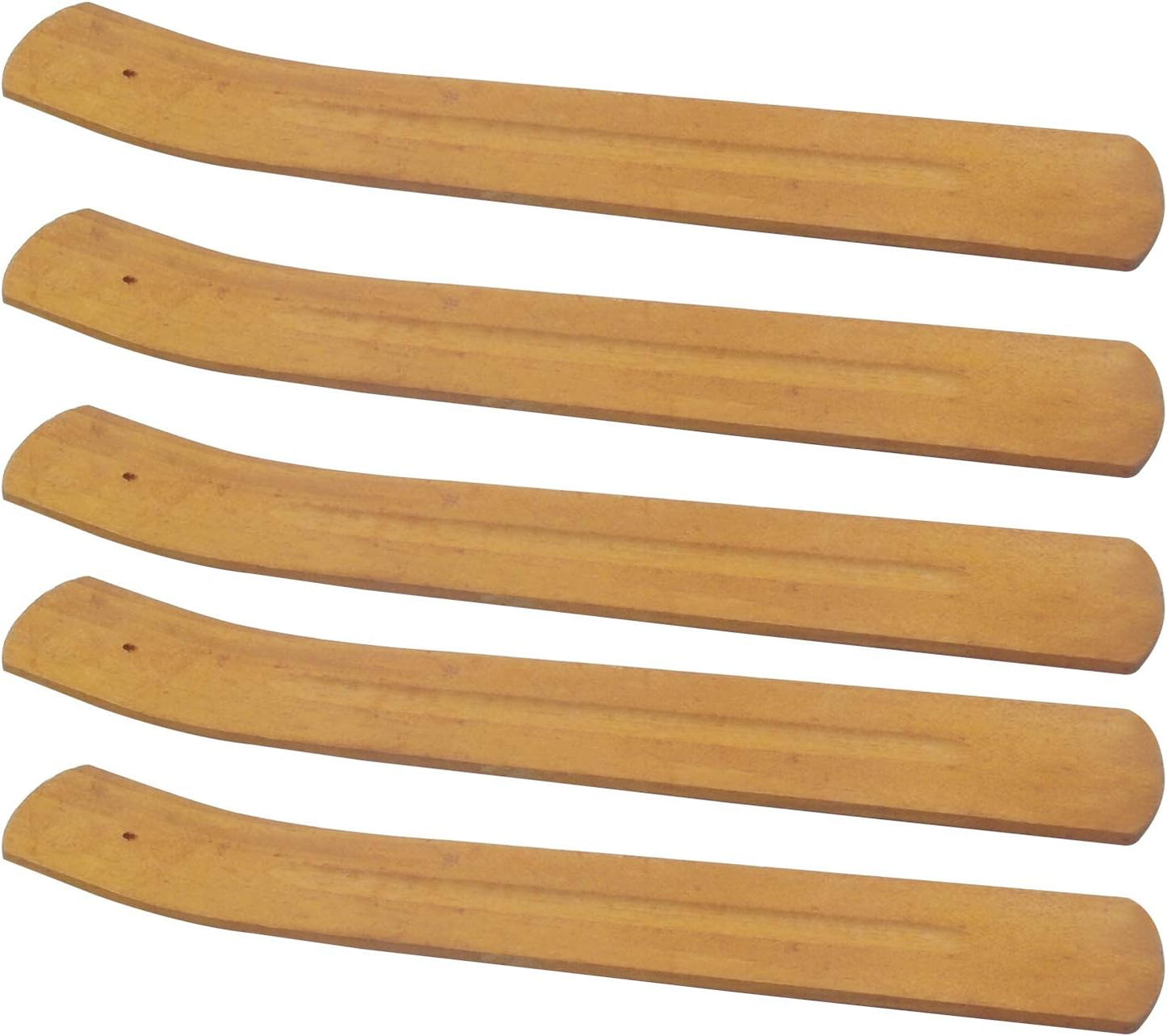 TRENDBOX 10pcs Handmade Plain Wood Wooden Incense Stick Holder Burner Ash Catcher Natural Design Buddhist