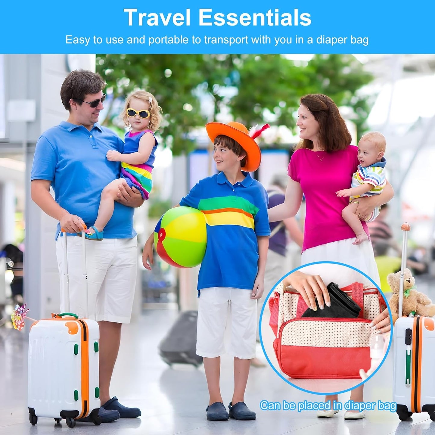 COZYBONDER Toddler Airplane Bed, Kids Airplane Seat Extender Travel Bed, Kids Airplane Travel Essentials, Airplane Must Have for Toddlers, Portable Plane Foot Rest for Flights