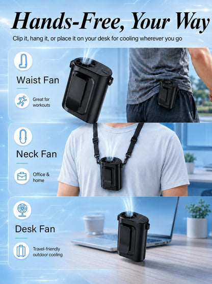 Waist Fan Portable Ultra Lightweight Design