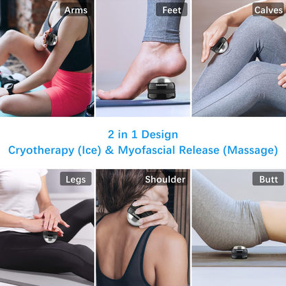 Mountable Massage Ball, 3 in 1 Muscle Recovery Massager, for Pain Relief, Myofascial Release, Knots, and Deep Tissue, Trigger Point Massage Therapy, Ideal Gifts for Loved Ones