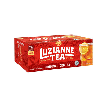 Luzianne Unsweetened Hibiscus Iced Tea Bags, Family Size, 22ct Box (Pack of 6)