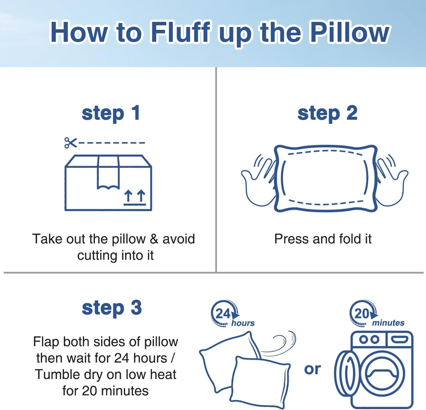 Favocama Cooling Pillow for Sleeping, Shredded Memory Foam Pillows Queen Size Set of 2, Double Sided Cooling Bed Pillows for Hot Sleepers, Side Back and Stomach Sleepers