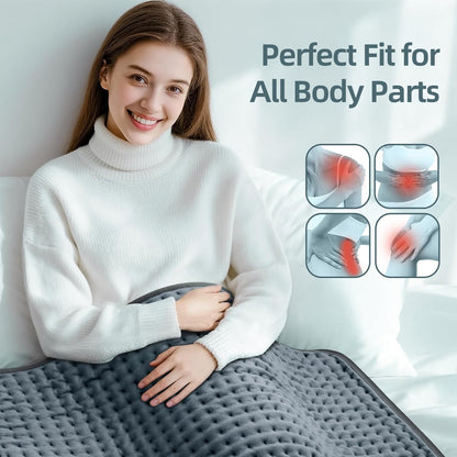 17"x33" Heating Pad for Back Pain Relief, Extra Large Electric Heat Pads