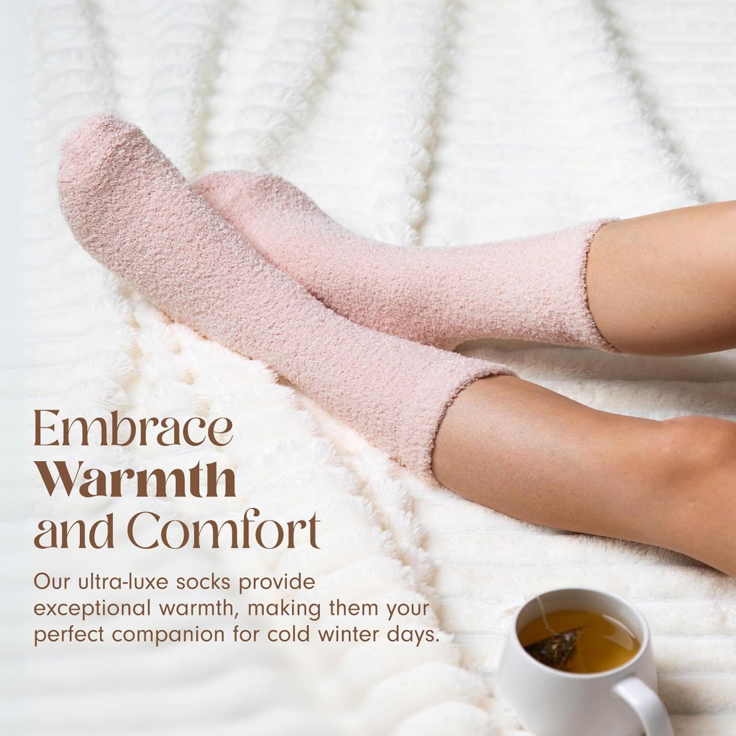 Unboxme Gifts Warm & Cozy Ultra-Luxe Cloud Sock, Gift for Women & Men