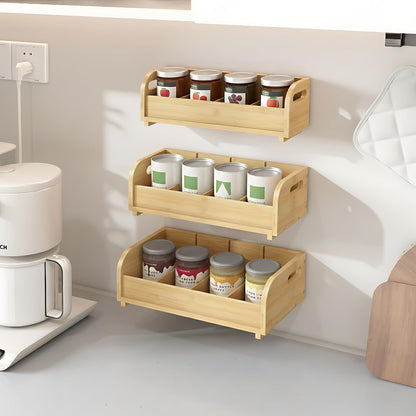 3-Tier Bamboo Tea Bag Organizer, Stackable Tea Holder for Countertop, Black