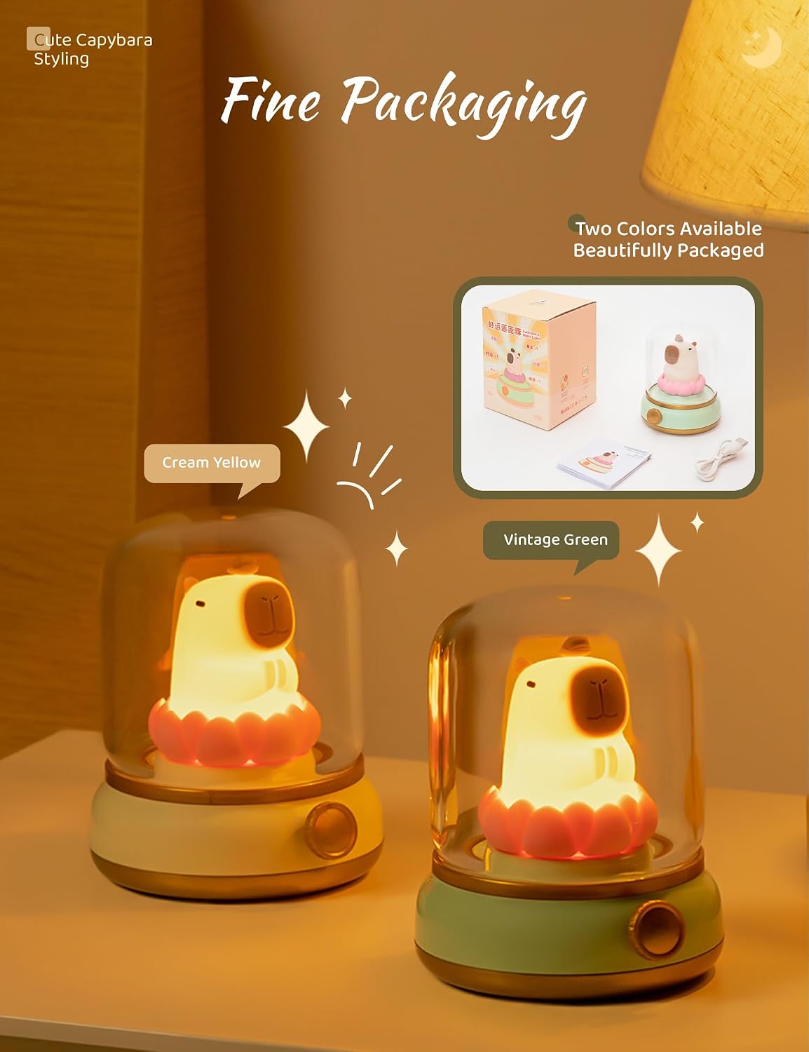 WANIDEA Flameless Candles Lamp, Led Candles,Cute Kerosene Lamp,Silicone Flame Amber Light,Adjustable Dimmable Rechargeable Night Light for Kids,Girls,Teenager Kids Bedroom Christmas