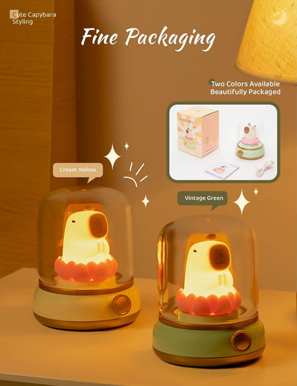 WANIDEA Flameless Candles Lamp, Led Candles,Cute Kerosene Lamp,Silicone Flame Amber Light,Adjustable Dimmable Rechargeable Night Light for Kids,Girls,Teenager Kids Bedroom Christmas