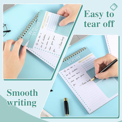 Thboxes 2 Pack To Do List Notepad, A5 Undated Daily Planner Task Checklist