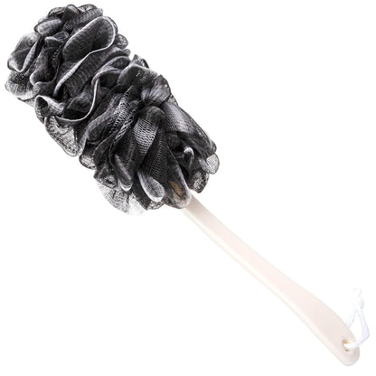 Back Scrubber for Shower, Loofah Long Handle Bath Body Brush, Soft Nylon Mesh Sponge On a Stick for Shower Men Women Kids Elderly, Exfoliating Scrub Cleaning Luffa for All Kinds of Skin(Blue)