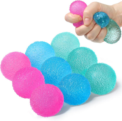 Textured Mini Stress Balls 9 Pack Malt Sugar Squishy Fidget Toys