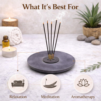 Handmade Natural Grey Marble Incense Stick Holder