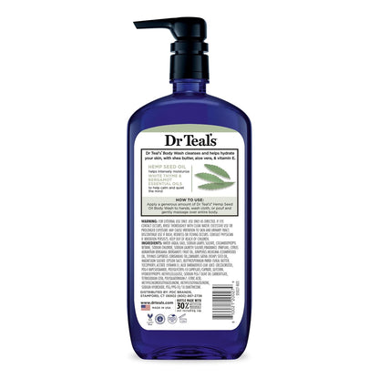Dr Teal's Body Wash with Pure Epsom Salt, Relax & Relief with Eucalyptus & Spearmint, 24 fl oz (Pack of 2)