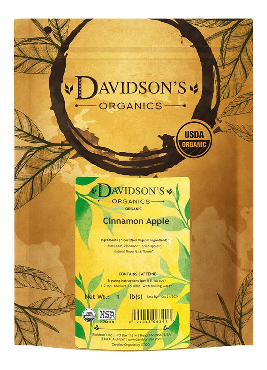 Davidson's Organic Tea Bulk, Cinnamon Apple, 16-Ounce Bag