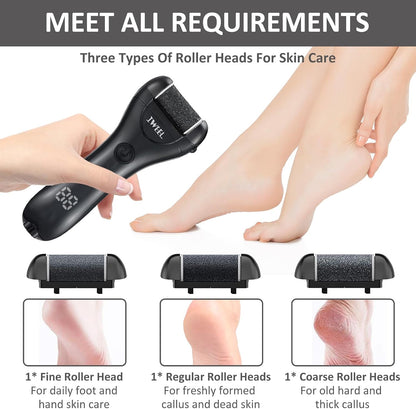 Electric Foot Callus Remover, Rechargeable Electronic Foot File Pedicure Kits, Electric Callus Remover for Feet, Foot Scrubber Dead Skin Remover, Professional Foot Care for Dead Skin Ideal Gift