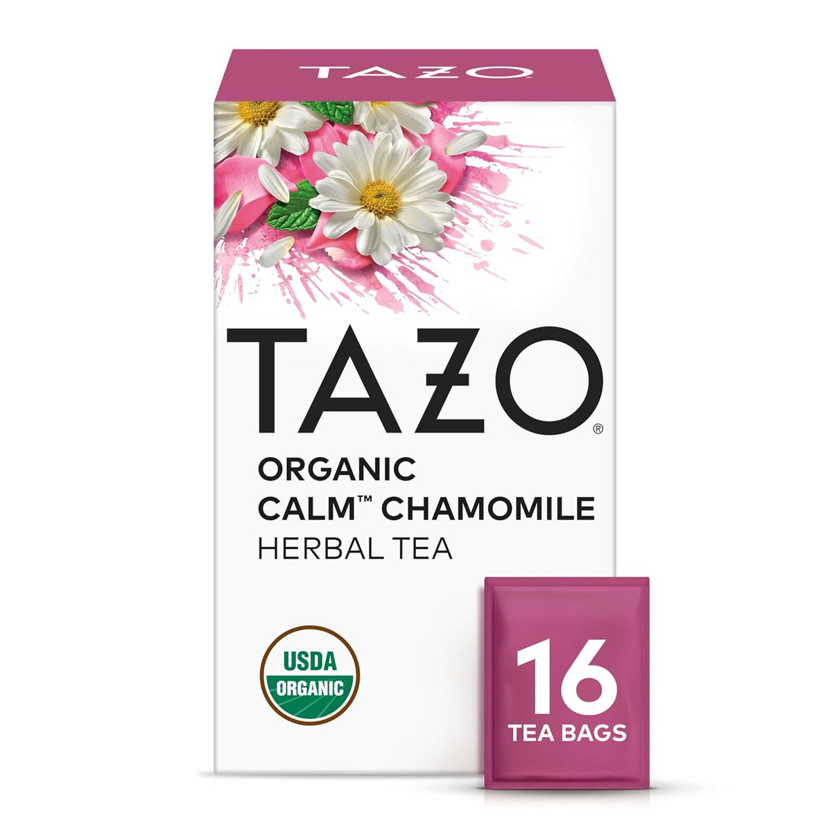 TAZO Herbal Tea Variety Pack for Relaxation, Wellness and Daily Tea Enjoyment, Refresh Mint (16), Green Ginger (16), Calm Chamomile (16) and Passion Herbal Tea (20) (Variety Pack)