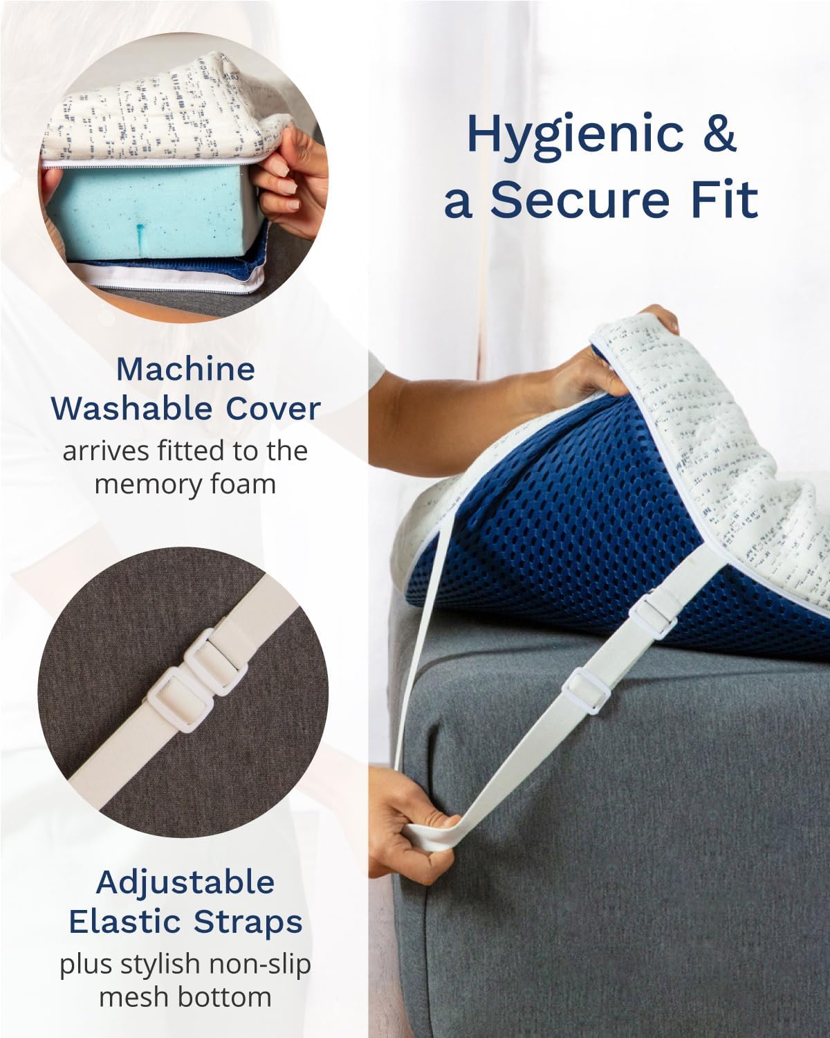 ViscoSoft 3 Inch Memory Foam Mattress Topper Twin XL - Select High Density Ventilated Extra Long Mattress Pad - Premium Removable Rayon Cover