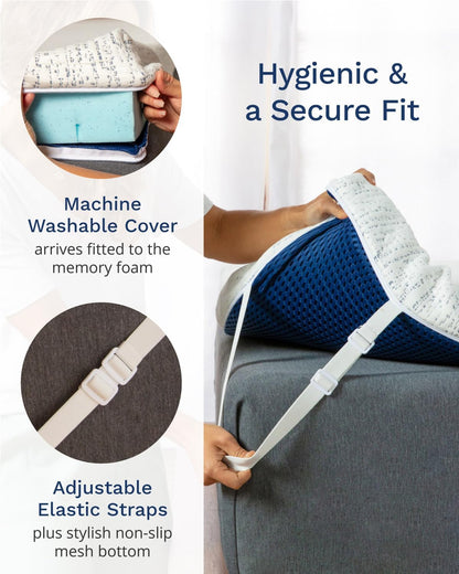 ViscoSoft 3 Inch Memory Foam Mattress Topper Twin XL - Select High Density Ventilated Extra Long Mattress Pad - Premium Removable Rayon Cover