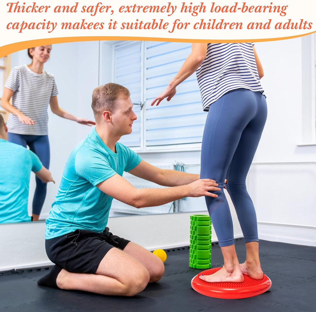 Libima 4 Pcs Wiggle Seat for Kids Inflated Wobble Cushion