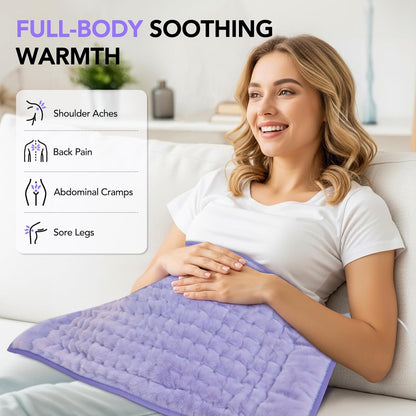 Extra Large Heating Pad for Back Pain Relief - 33"x17"Electric Heating Pad