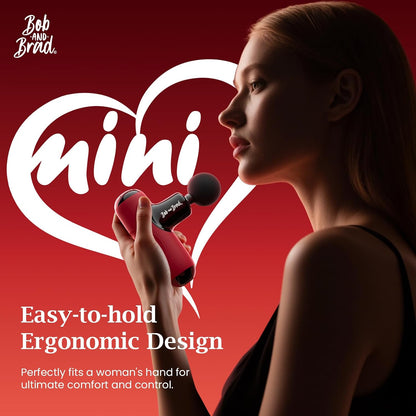BOB AND BRAD Q2 Pro Mini Massage Gun with Heat and Cold, Pocket-Sized Deep Tissue Massager, HSA Portable Percussion Muscle Massager Gun, Ultra Small & Quiet Muscle Massager, FSA Eligible