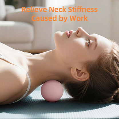 Massage Lacrosse Balls for Myofascial Release, Trigger Point Therapy and Yoga Therapy, Foot Massage Ball to Relieve Plantar Fasciitis Black
