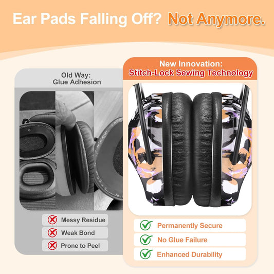 ZOHAN EM030 Kids Ear Protection, Noise Cancelling Headphones Ear Muffs for Autism Sensory, Safety Noise Reduction Hearing Protection for Monster Truck/Concerts/Fireworks/Air Shows