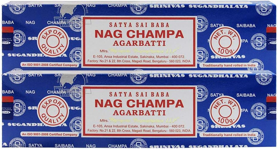 TRUMIRI Incense Stick Holder Bundle with Satya Sai Baba Nagchampa 250g Bulk Incense Sticks Nag Champa Agarbatti - Pack of 1 (Approx 250 Insence-Sticks)