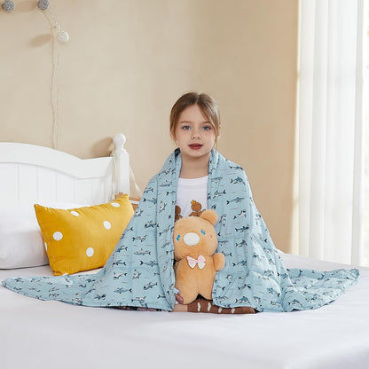 L'AGRATY Weighted Lap Pad 7lb: Small Weighted Blanket for Adults - Cooling Portable Travel Blanket for Relaxation Sleeping - Washable All-Season (29" x 24")