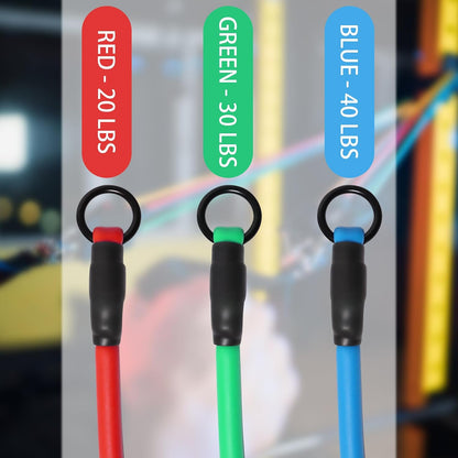 Resistance Bands with Handles and Door Anchor for Home Workouts