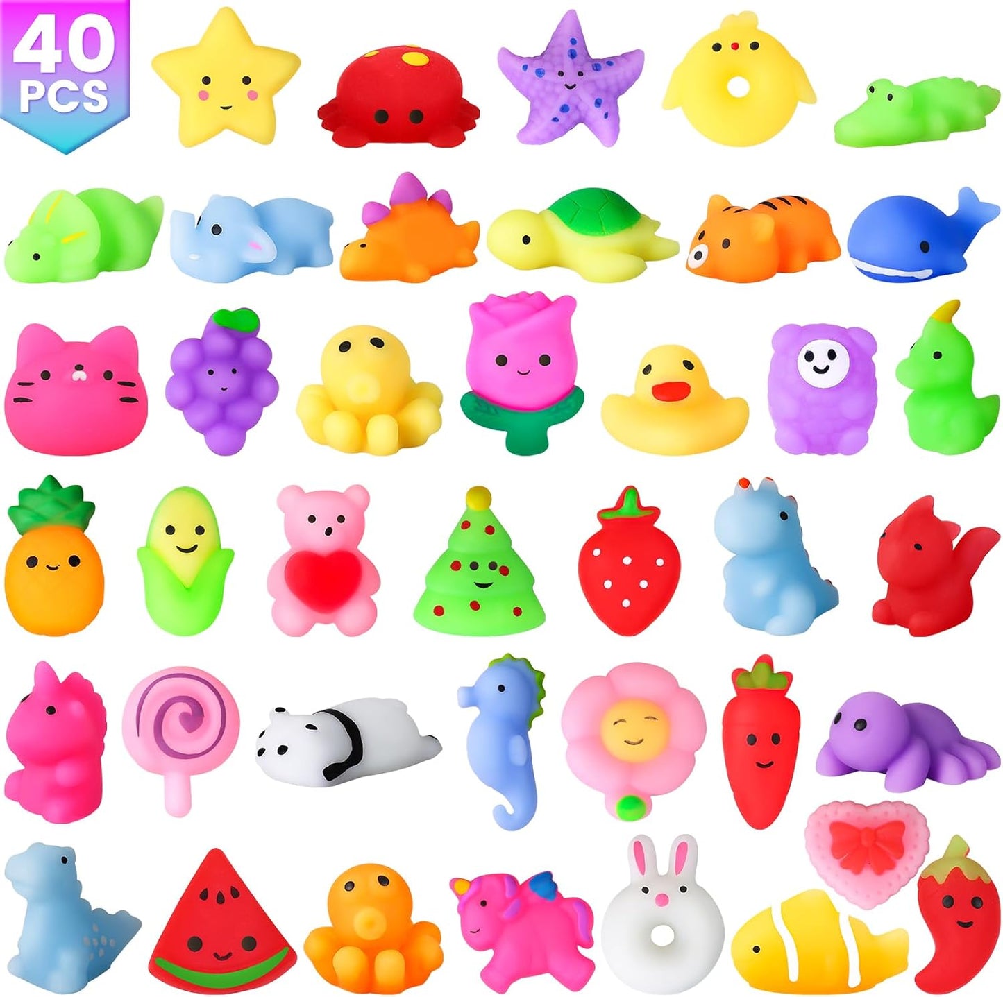 4 Pack Stress Cube, Slow Rising Ice Cube Stress Balls for Adults Kids, Sensory Fidget Toy for Anxiety Relief, Square Shape Squishy Balls for Classroom Prizes, Cube Squishy for Party Favors