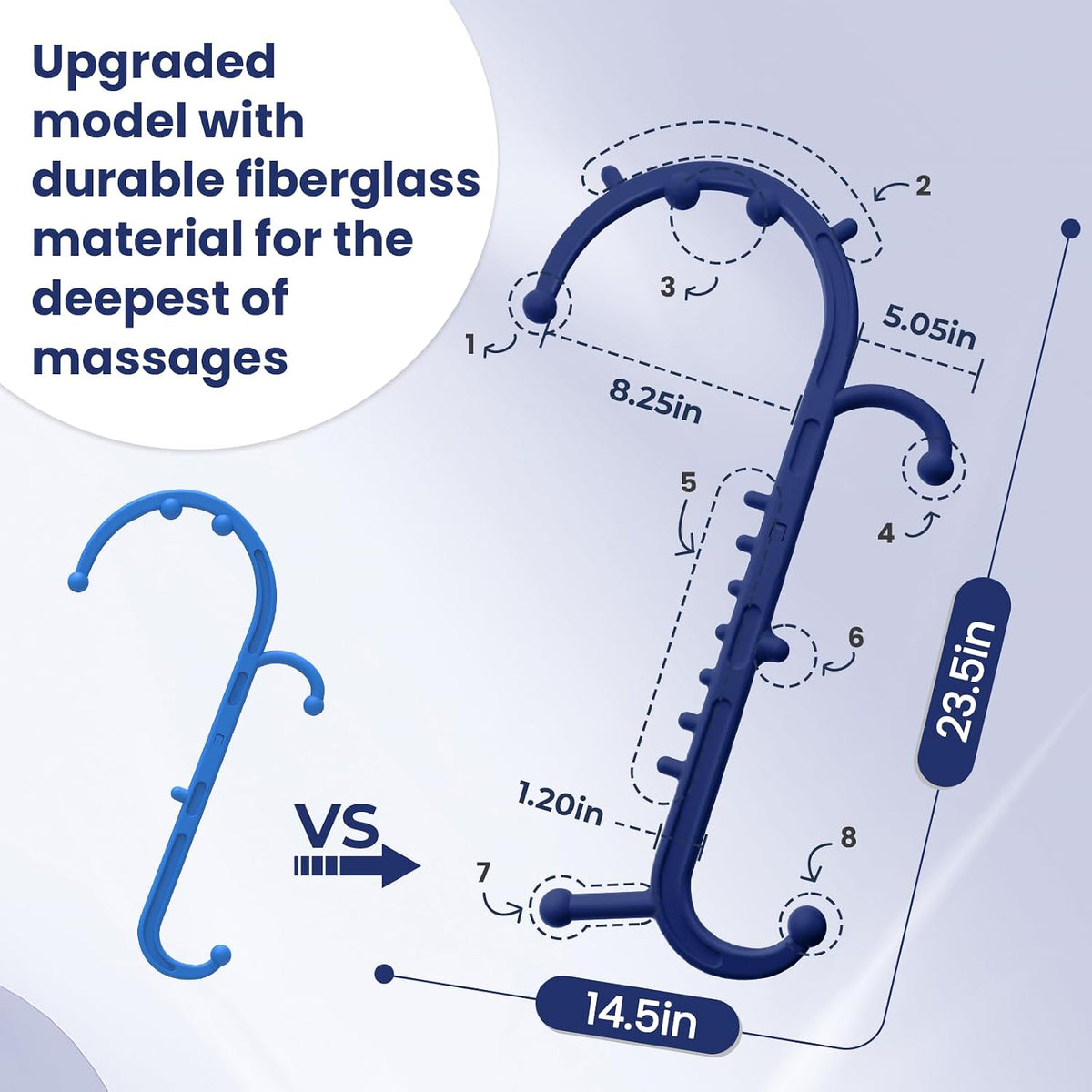 Ranarose Deep Tissue Back & Neck Massager for Body Muscle Pain Relief