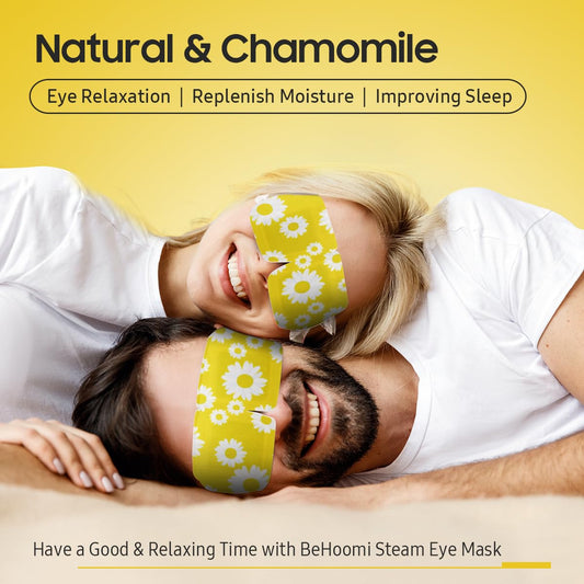 BeHoomi 20 Packs Steam Eye Mask, Heated Eye Mask Warm Compress for Eyes, Disposable Self Heating Steam Mask for Home, Sleep, Spa, Travel Essentials & Relaxation Gifts for Women (Lavender)