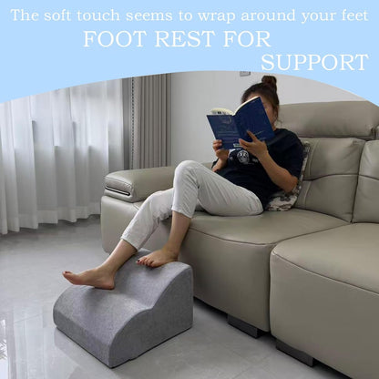 Foot Rest for Under Desk at Work.Multifunctional 3-Tier Foot Stool,with Washable Footrest.for Under Desk,Office Chair Gaming Chair & Sofa,Leg Elevation Pillow,Supports Posture -Dark Grey