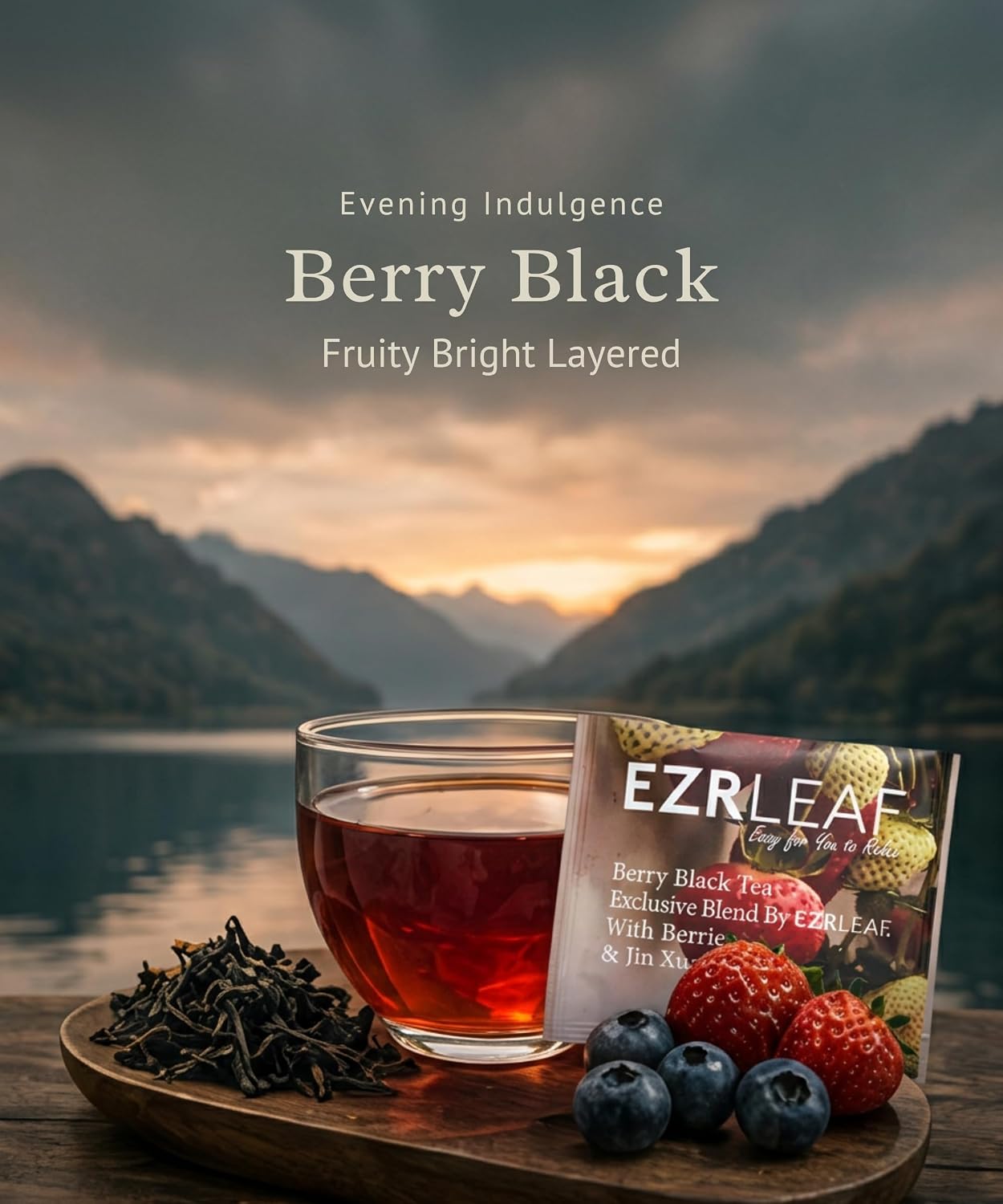 EZR LEAF Soft Wellness-Pura Caffeine-Free Herbal Tea Collection, 22ct Pyramid Tea Bags, Floral & Fruit Tea Gift Set with Lemon Verbena, Chamomile Mint, Dreamland & Roselle, Bedtime Tea Variety Gift Set, Premium Pyramid Tea Bags, Herbal Tea Gift Set