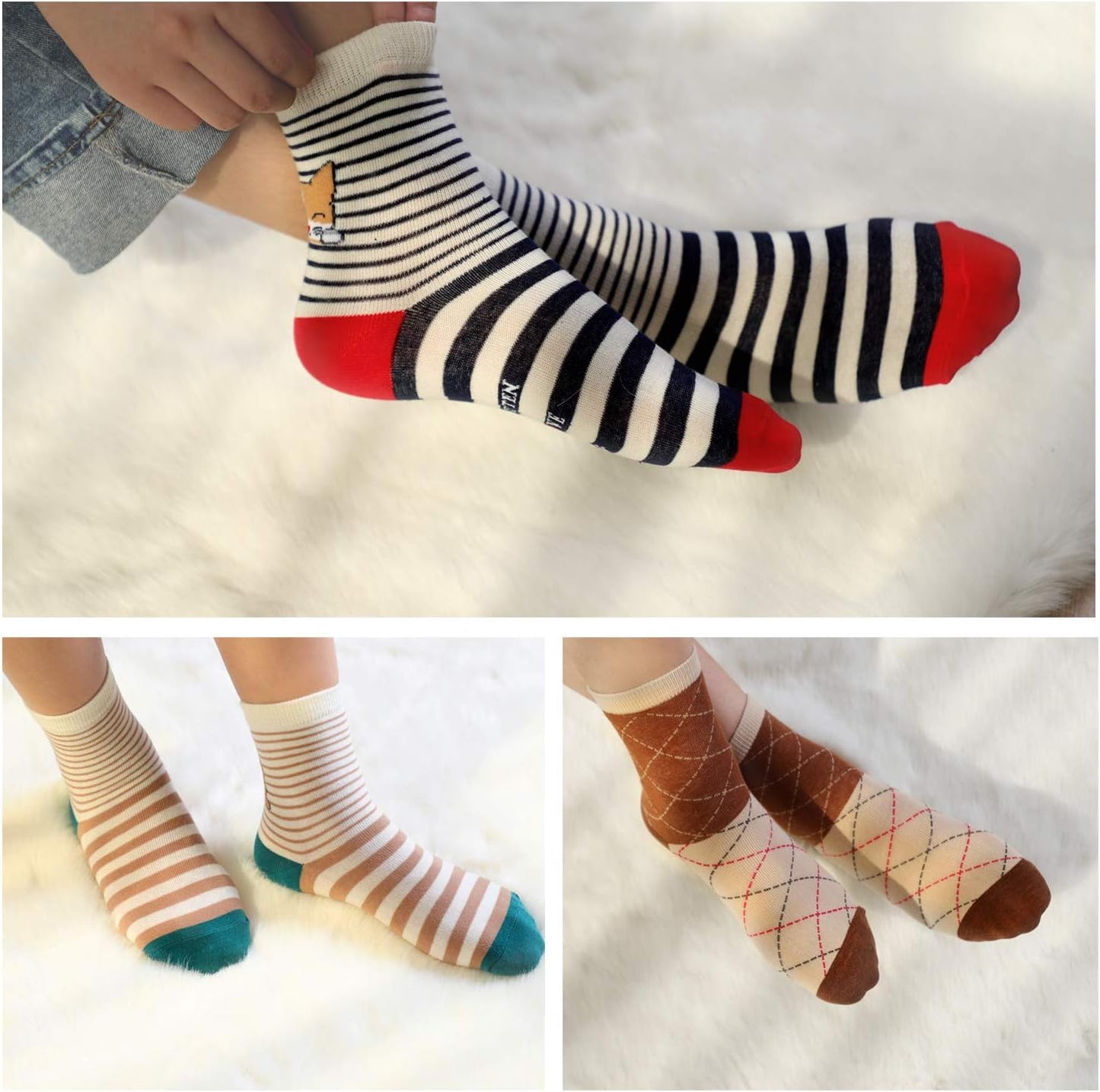 Jeasona Cute Cat Gifts for Women Animal Cat Socks Wife Mom Girlfriend Daughter