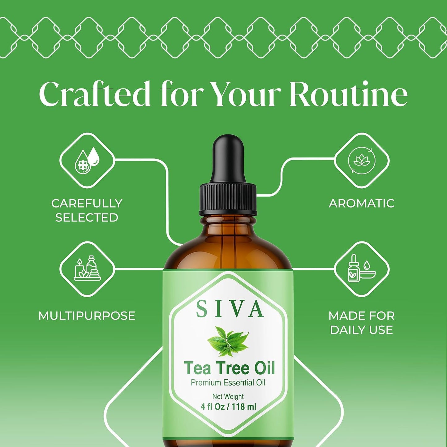 Siva Lavender Essential Oil, Huge Bottle, Large Size, 16 Fl Oz (473 ml)